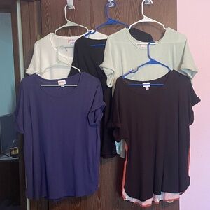 Lularoe Misty Knit Dolman Mixed Media Top